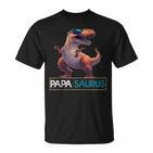 Papasaurus Dinosaurier Geburtstag Papa Saurus T-Rexatertag T-Shirt