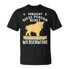 Person Redet Über Wildschweine Sau Jagen Wildsau Hunter Person R S T-Shirt