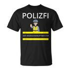 Polizfi Der Anzeigenhauptmeister Distributes Nodules Meme T-Shirt