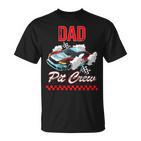 Rennwagen Geburtstagsfeier Rennen Familie Papa Pit Crew Männer Junge T-Shirt