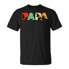 Retro Kajakfahrer Papa Lustigeintage Papa Kajakfahrer Lie T-Shirt