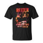 Rider Papa Nur Coolerater Pferde Reiter Reiter Father's Day T-Shirt