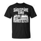 Sägespäne Sind Männer Glitter Chainsaws T-Shirt