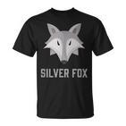 Silberfuchs Grafik T-Shirt Unisex, Elegantes Design mit Fuchs-Motiv
