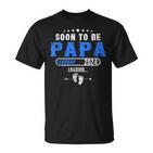 Soon To Be Papa Est 2024 Retroatertag New Daddy T-Shirt