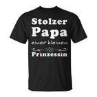 Stolzer Papa Einer Kleine Prinzessin Father's Day T-Shirt