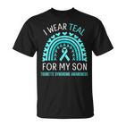 Tourette Syndrome Awareness Month Ich Trage Blaugrün Für Meinen Sohn T-Shirt