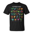 Types Of Dinosaur Alphabet A-Z Abc Dino Identification T-Shirt