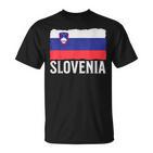 Vintage Slowenien Slowenien Flagge Slowenien Pride Herren Damen T-Shirt