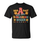 Wer A Sagt Muss Auch Ramsamsam Sagen Retro Kita Educator T-Shirt