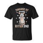 Zuhause Ist Wo Meine Ratten Sind Hausratten German Lang T-Shirt