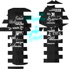 Zum Voltigieren Geboren Zur Schule Gezwungen German Langu T-Shirt