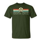 Santa Cruz Ca California Retro 70S 80S Surfer S T-Shirt