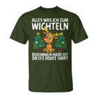 Weihnachts-Wichtel Schwarz T-Shirt, Lustiges Motiv für Feiern