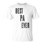 Best Pa Ever  Cute Adults Papa Dad Grandpa Raglan T-Shirt