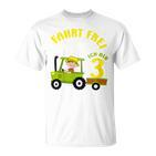 Children's Birthday Ich Bin 3 Jahre Traktor Boy T-Shirt