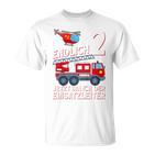 Children's Fireman Endlich 2 Jetzt Bin Ich Einsatzeiteiteiter 80 T-Shirt