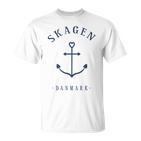 Denmark Skagen Anchor Tattoo Love Heart Copenhagen T-Shirt