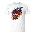 Deutsch Banner Fan Deutschland Flagge Abstrakte Kunst T-Shirt