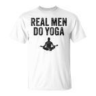 Echte Männer Machen Yoga intage Gray S T-Shirt