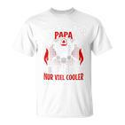 Freiwillige Feuerwehr Papa Spruchatertag Feuerwehrmann Raglan T-Shirt