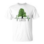 Garden Gardening Gardening Tree Heartbeat T-Shirt