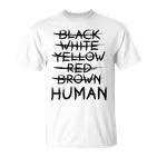 Gegen Rassismus No Racism Human  T-Shirt