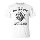 Geh Mir Aus Dem Weg T-Shirt für Herren, Witziges Textdesign