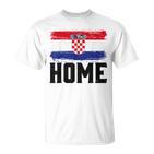 Home Kroatienintage Distressed Weltreisender T-Shirt