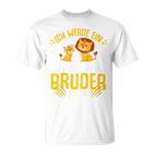 Kinder Ich Werde Ein Große Bruder 2024 Lion Big Brother 2024 T-Shirt