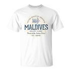 Maldives Retro Style Vintage Maldives White S T-Shirt