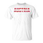 Österreich Eishockey Fans Trikot Unterstützung Österreichisches Hockeyteam T-Shirt