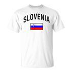 Slovenia Flag Slovenia Proud Slovenia Gray T-Shirt