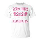 Sorry Jungs Papa Sagt Keine Dates Geschenkater Für Tochter Raglan T-Shirt