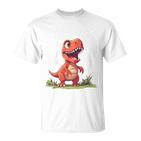 T-Rex 2Nd Birthday Dino Ich Bin Schon 2 Jahre Alt German Langu T-Shirt