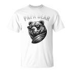 Vatertag Papa Bär Outfit Kapuzenjacke T-Shirt