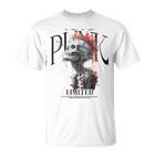 Vintage Backprint Biker Rocker Skull Punk Horror Skull T-Shirt