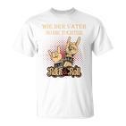 Wie Derater So Die Tochter Papa Opa Rock & Rollatertag Raglan T-Shirt