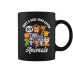 Girl Loves Animals Mugs