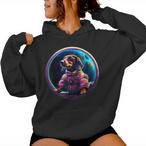 Space Dachshund Hoodies