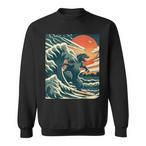 Japanese Wave Sweatshirts