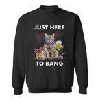 4th Of July Cat Sweatshirts