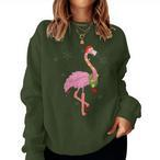 Christmas Flamingo Sweatshirts