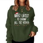 Alcohol Christmas Sweatshirts