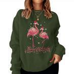 Flamingo Christmas Sweatshirts