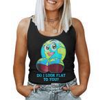 Flat Earth Tank Tops