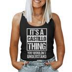 Castillo Name Tank Tops