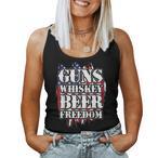 Flag Gun Tank Tops