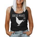 Chicken Butt Joke Tank Tops