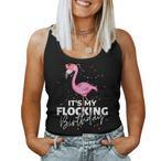 Flamingo Birthday Tank Tops